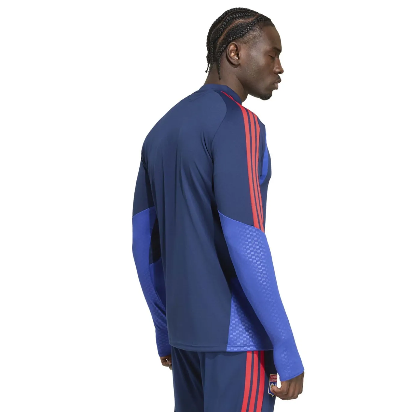 adidas Olympique Lyon Trainingspak 1/4-Zip 2026-2027 Donkerblauw Blauw Rood