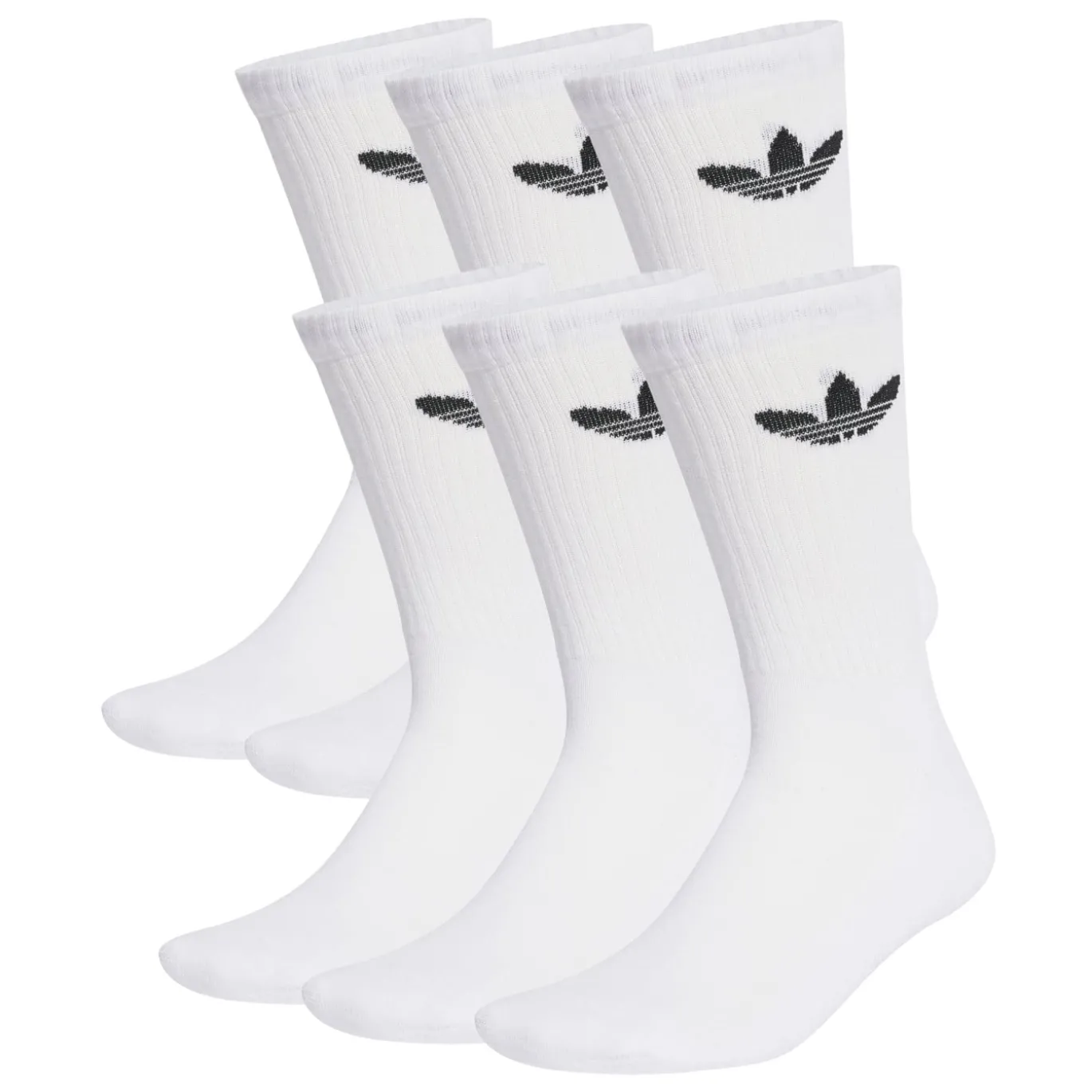 Adidas Originals Trefoil Crew Sokken 6-Pack Wit