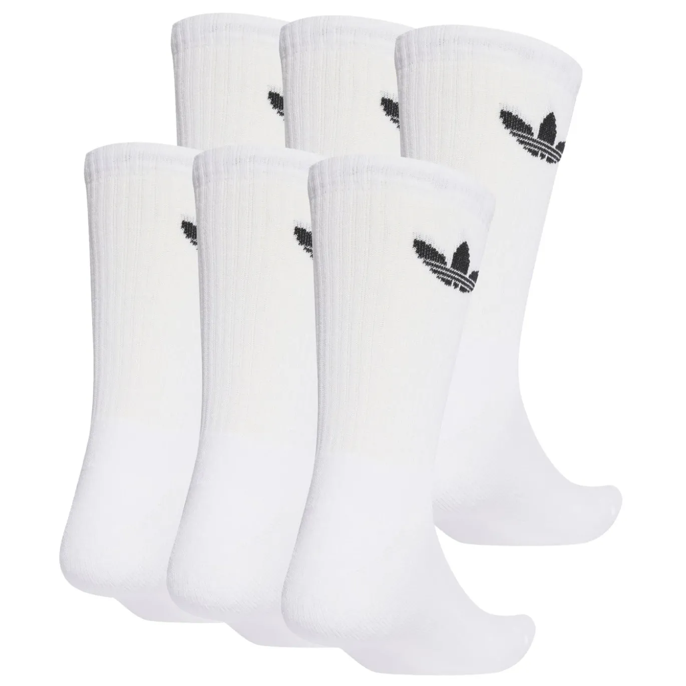 Adidas Originals Trefoil Crew Sokken 6-Pack Wit