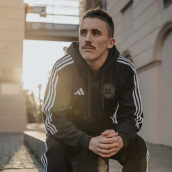 adidas PEC Zwolle Hooded Stadswapen Trainingspak Zwart Wit