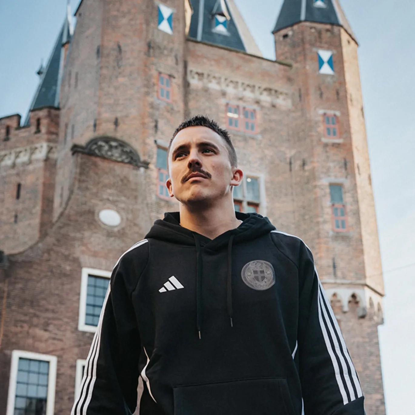 adidas PEC Zwolle Hoodie Stadswapen Zwart Wit