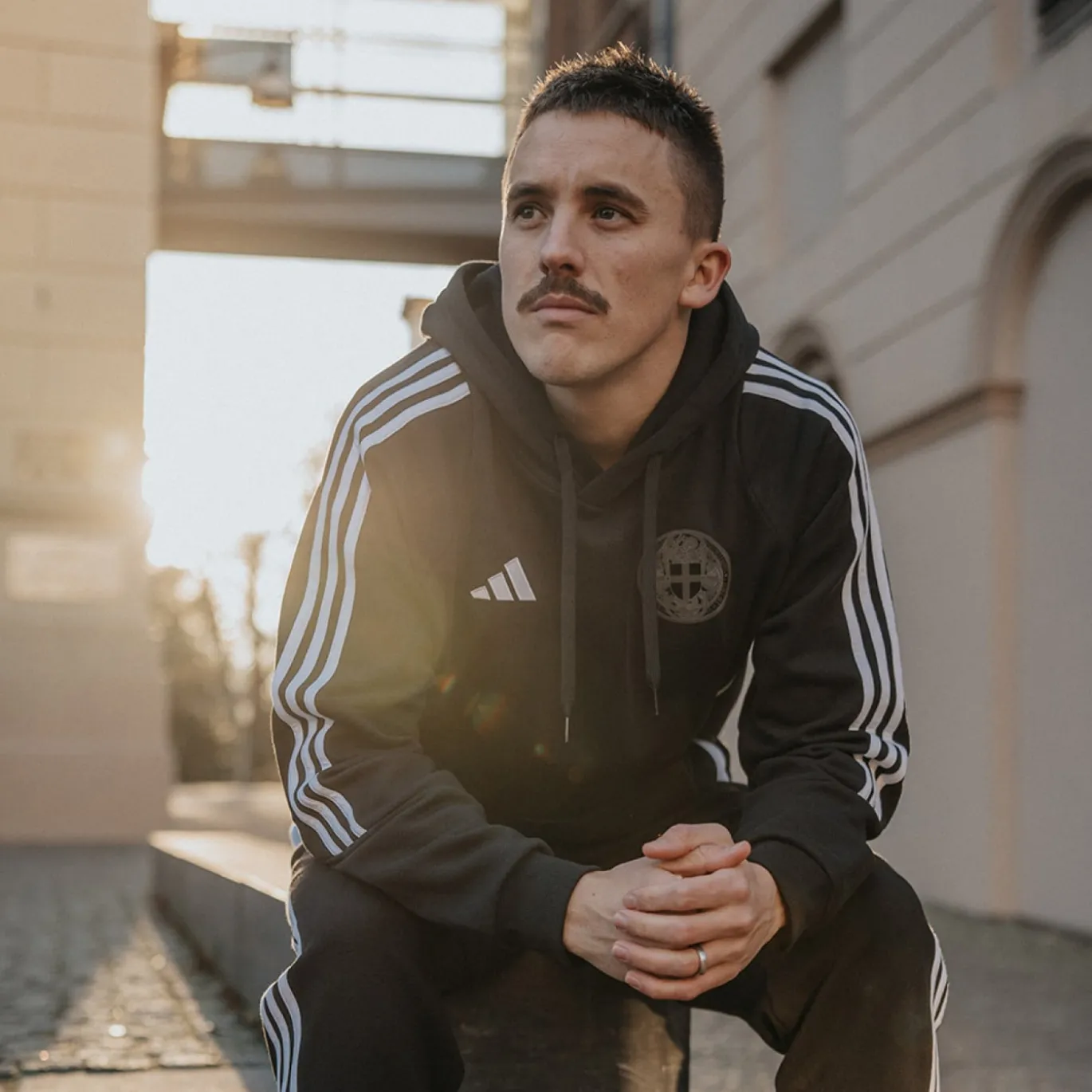 adidas PEC Zwolle Hoodie Stadswapen Zwart Wit
