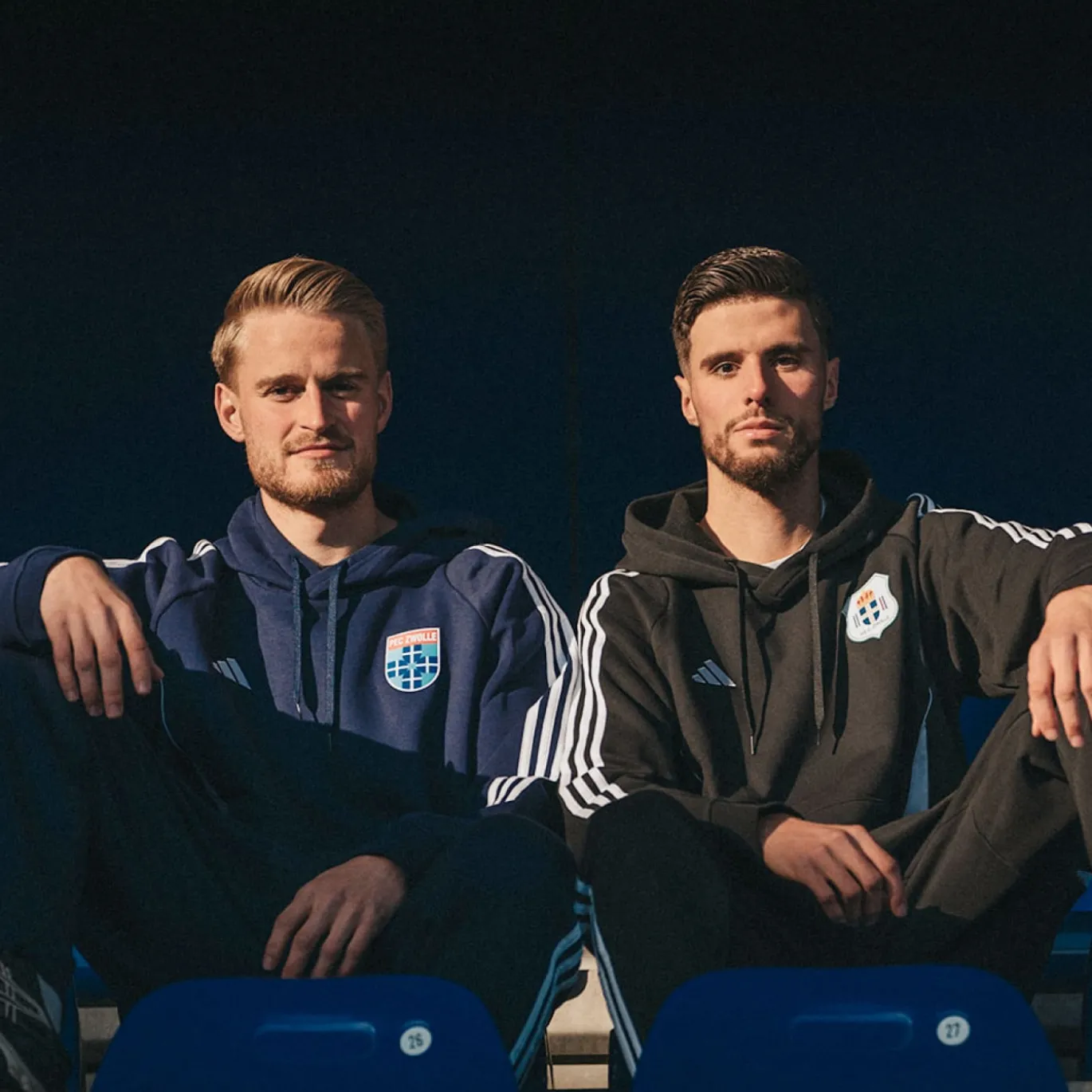 adidas PEC Zwolle Hoodie Zwart Wit