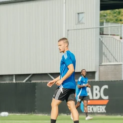 adidas PEC Zwolle Lifestyle Trainingsbroekje 2024-2025 Zwart Wit