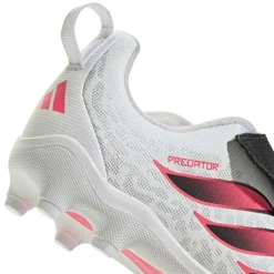 adidas Predator Club FT Velcro Gras / Kunstgras Voetbalschoenen (MG) Kleuters Wit Zwart Roze