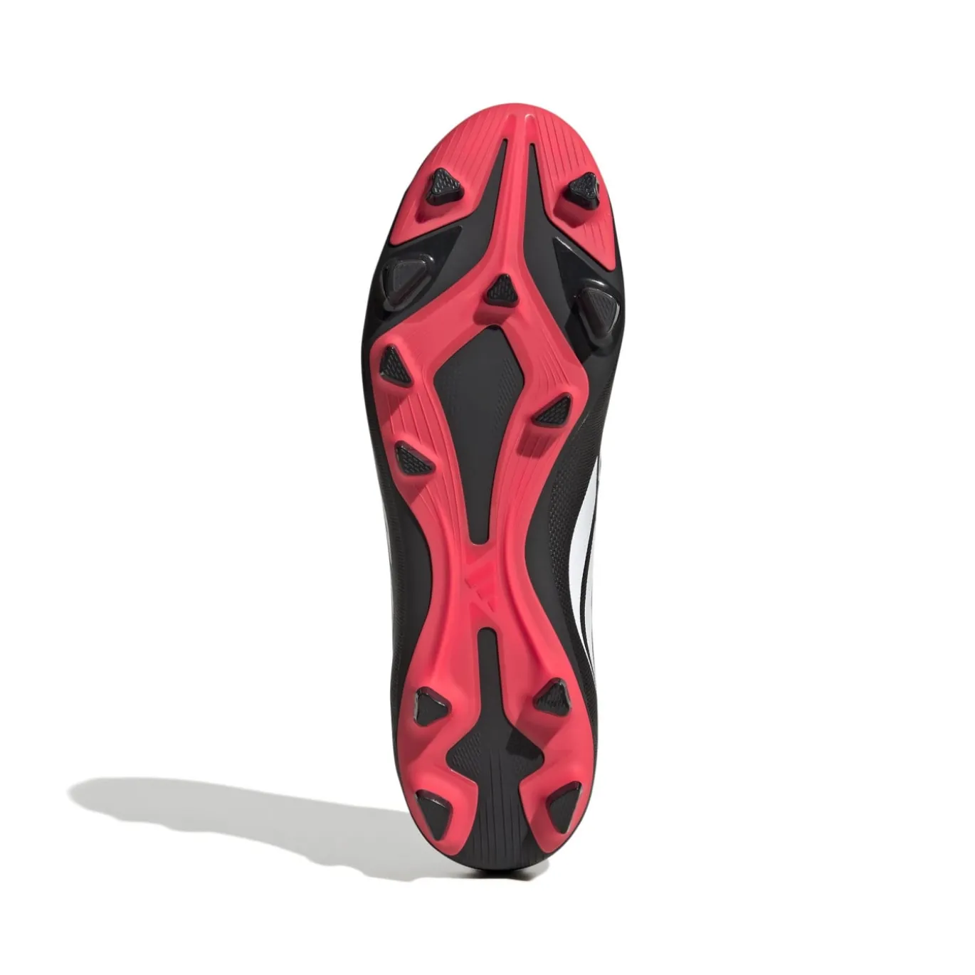 adidas Predator Club Gras / Kunstgras Voetbalschoenen (MG) Zwart Wit Rood