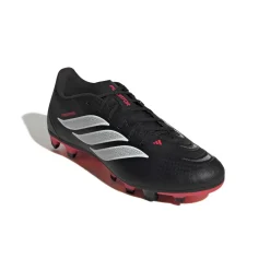 adidas Predator Club Gras / Kunstgras Voetbalschoenen (MG) Zwart Wit Rood