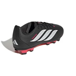 adidas Predator Club Gras / Kunstgras Voetbalschoenen (MG) Kids Zwart Wit Rood