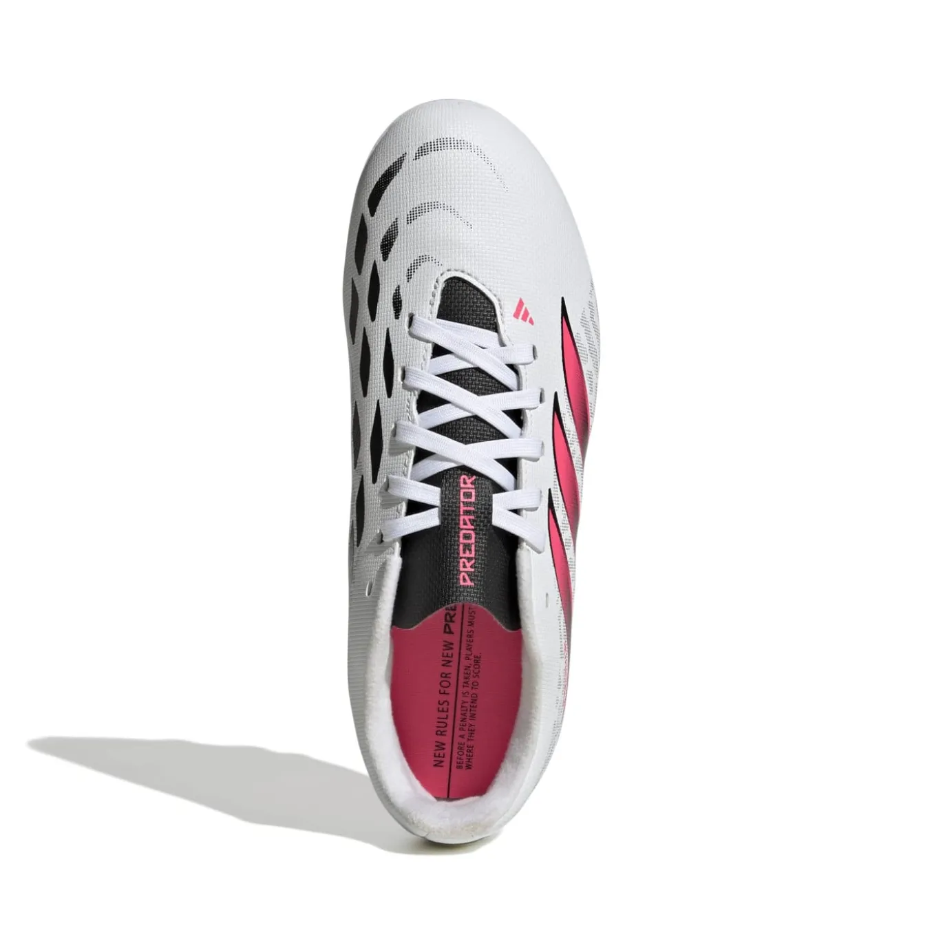 adidas Predator Club Gras / Kunstgras Voetbalschoenen (MG) Kids Wit Zwart Roze