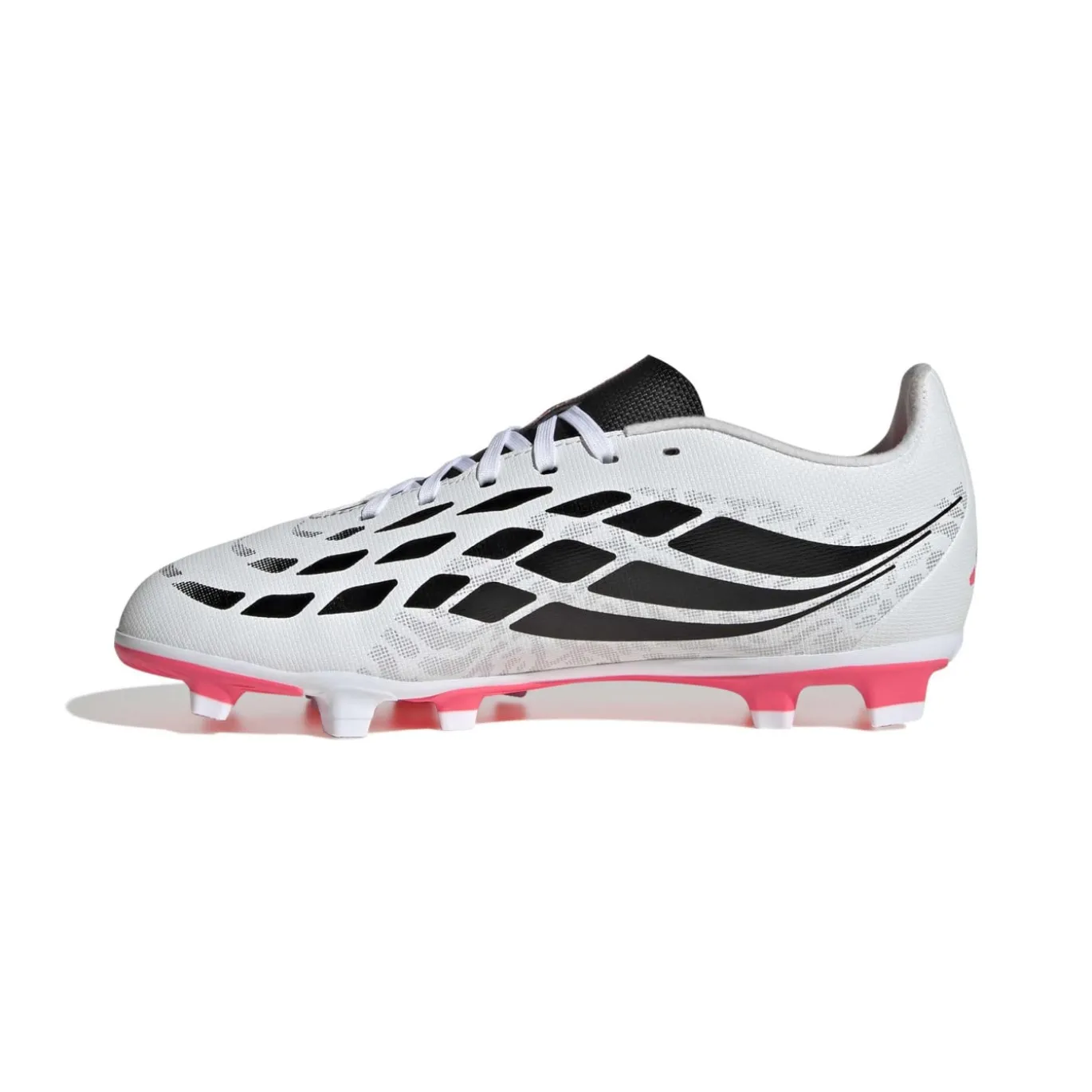 adidas Predator Club Gras / Kunstgras Voetbalschoenen (MG) Kids Wit Zwart Roze
