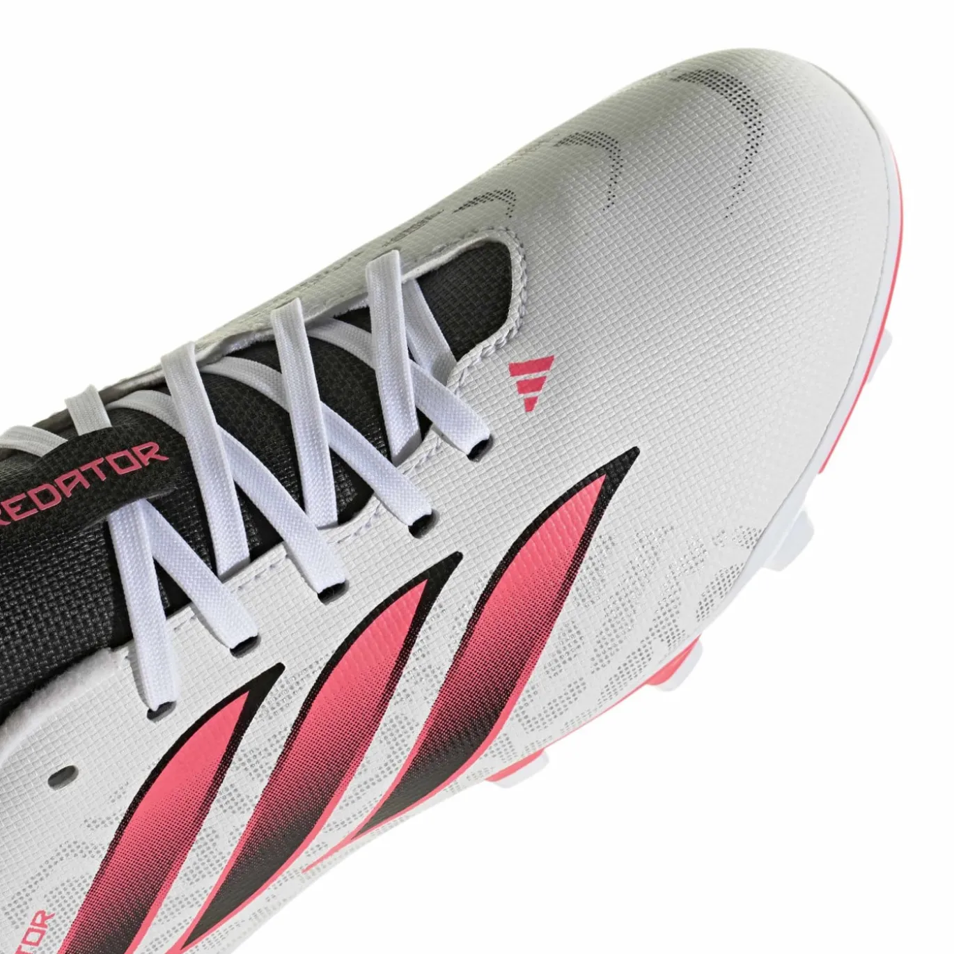 adidas Predator Club Gras / Kunstgras Voetbalschoenen (MG) Kids Wit Zwart Roze