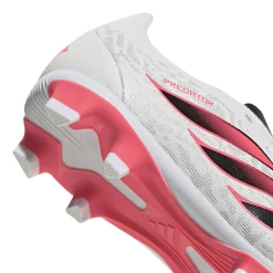 adidas Predator Club Gras / Kunstgras Voetbalschoenen (MG) Kids Wit Zwart Roze