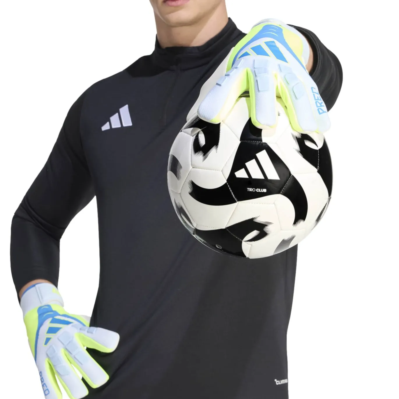 adidas Predator Competition Keepershandschoenen Lichtblauw Blauw Neongeel