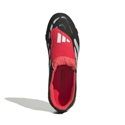 adidas Predator Elite FT Gras Voetbalschoenen (FG) Kids Zwart Wit Rood