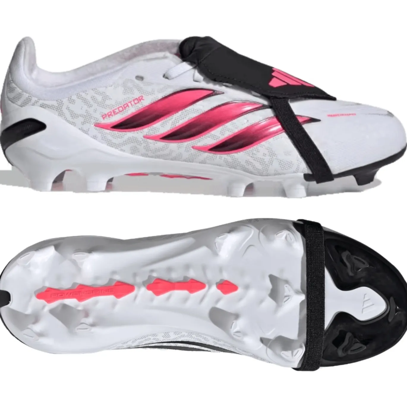 adidas Predator Elite FT Gras Voetbalschoenen (FG) Kids Wit Zwart Roze