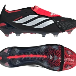 adidas Predator Elite FT Gras Voetbalschoenen (FG) Zwart Wit Rood