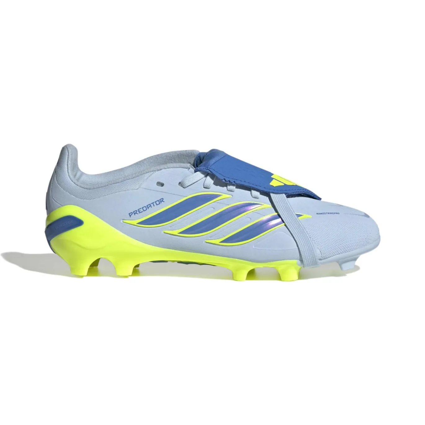 adidas Predator Elite FT Gras Voetbalschoenen (FG) Kids Lichtblauw Blauw Geel