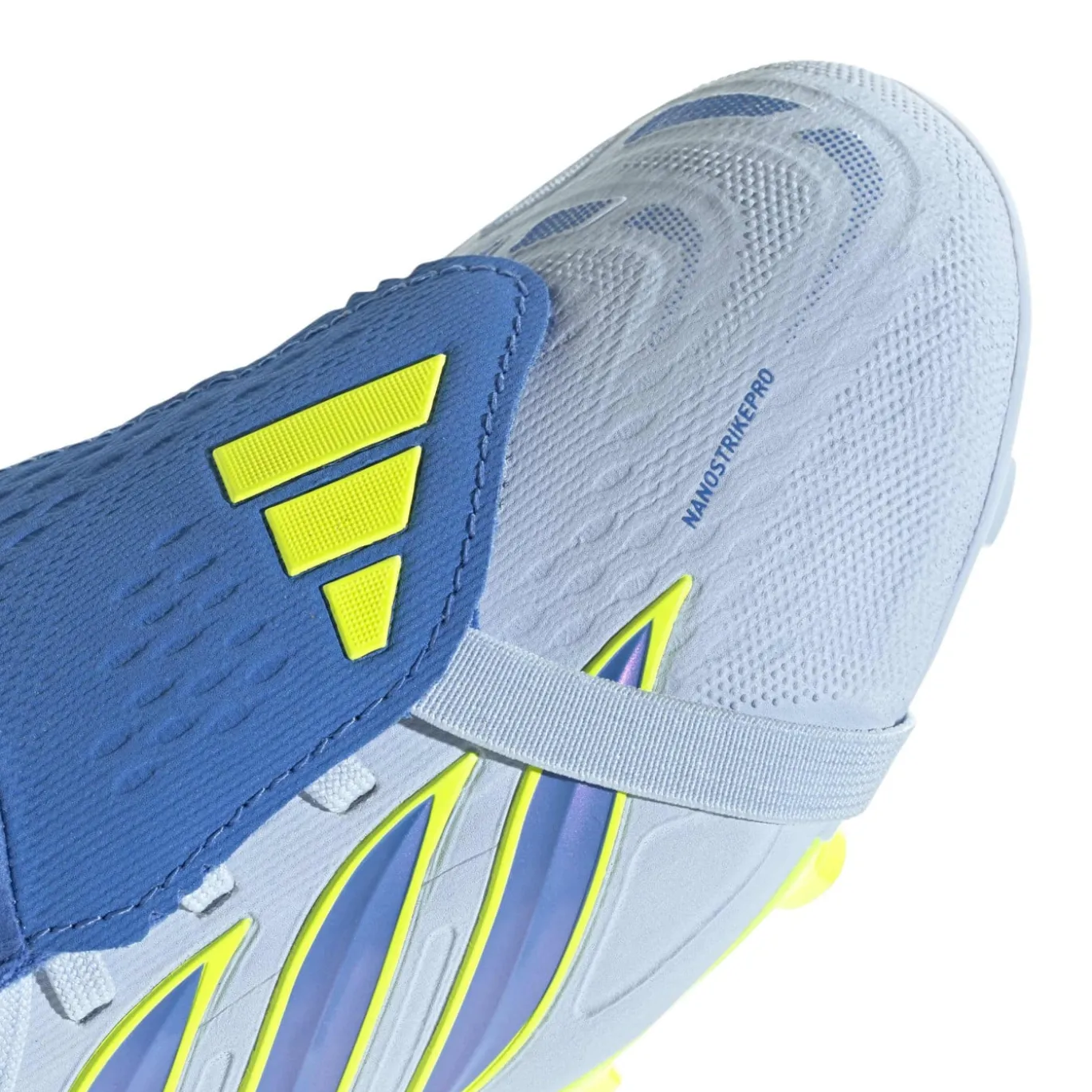 adidas Predator Elite FT Gras Voetbalschoenen (FG) Kids Lichtblauw Blauw Geel