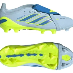 adidas Predator Elite FT Gras Voetbalschoenen (FG) Kids Lichtblauw Blauw Geel