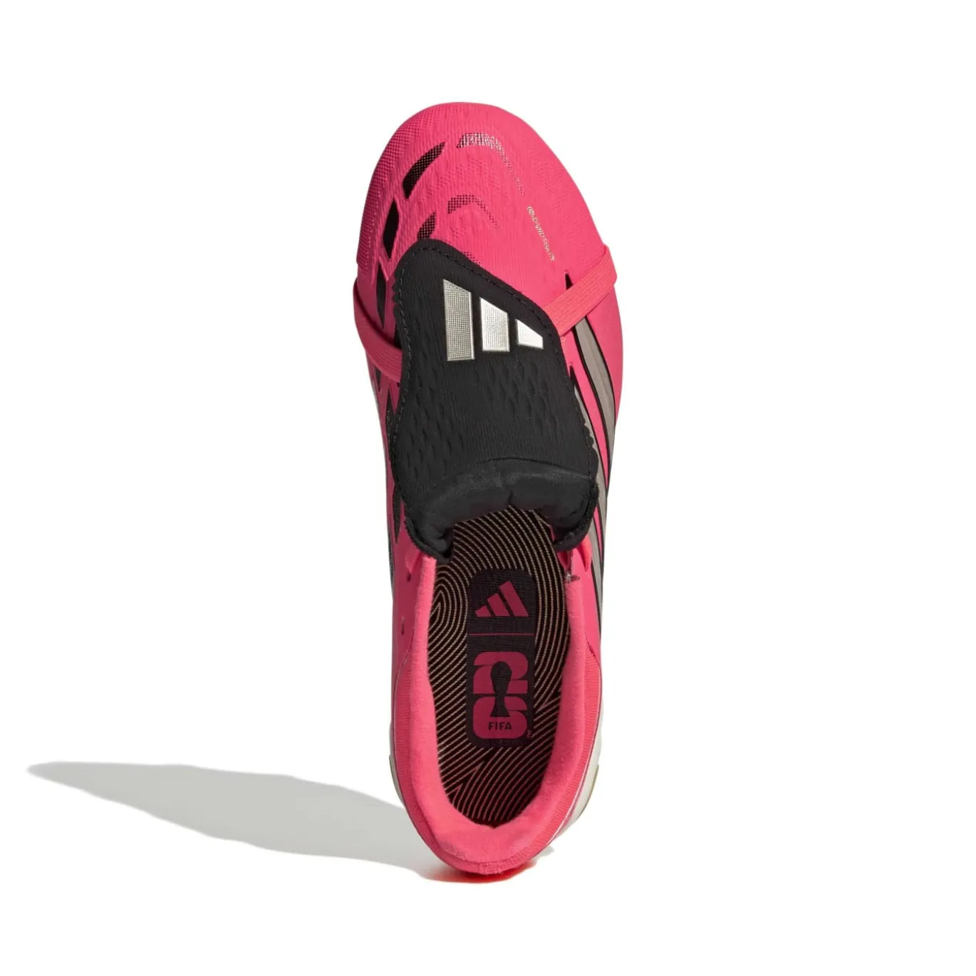 adidas Predator Elite FT Gras Voetbalschoenen (FG) Kids Felroze Zilvergrijs Zwart Goud