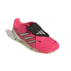 adidas Predator Elite FT Gras Voetbalschoenen (FG) Kids Felroze Zilvergrijs Zwart Goud