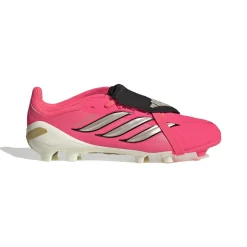 adidas Predator Elite FT Gras Voetbalschoenen (FG) Kids Felroze Zilvergrijs Zwart Goud