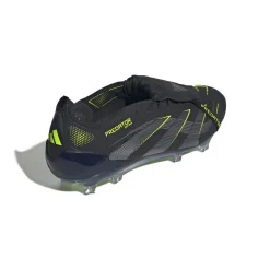 adidas Predator Elite FT Gras Voetbalschoenen (FG) Zwart Donkergrijs Neongeel