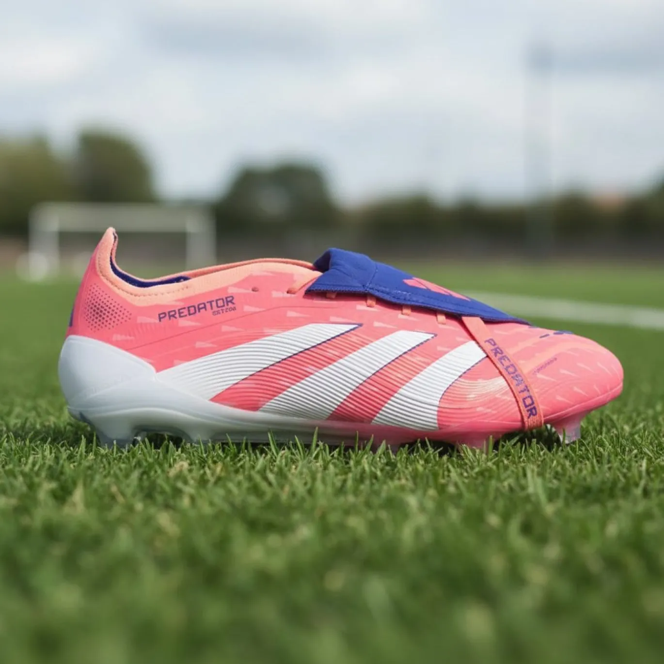 adidas Predator Elite FT Gras Voetbalschoenen (FG) Oranje Wit Blauw