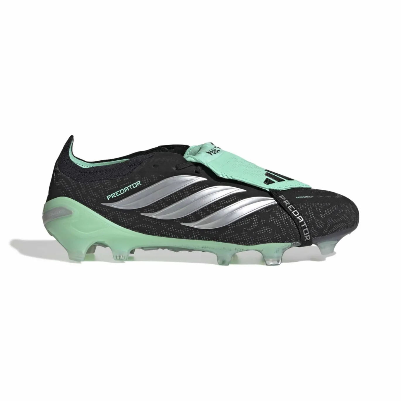 adidas Predator Elite FT Gras Voetbalschoenen (FG) Zwart Zilver Mintgroen