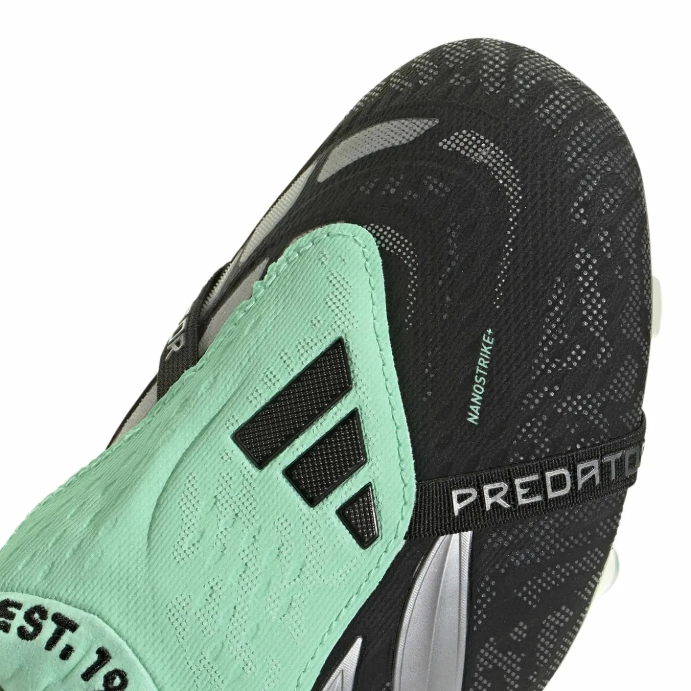adidas Predator Elite FT Gras Voetbalschoenen (FG) Zwart Zilver Mintgroen