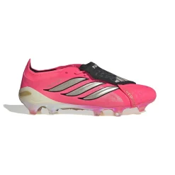 adidas Predator Elite FT Gras Voetbalschoenen (FG) Felroze Zilvergrijs Zwart Goud