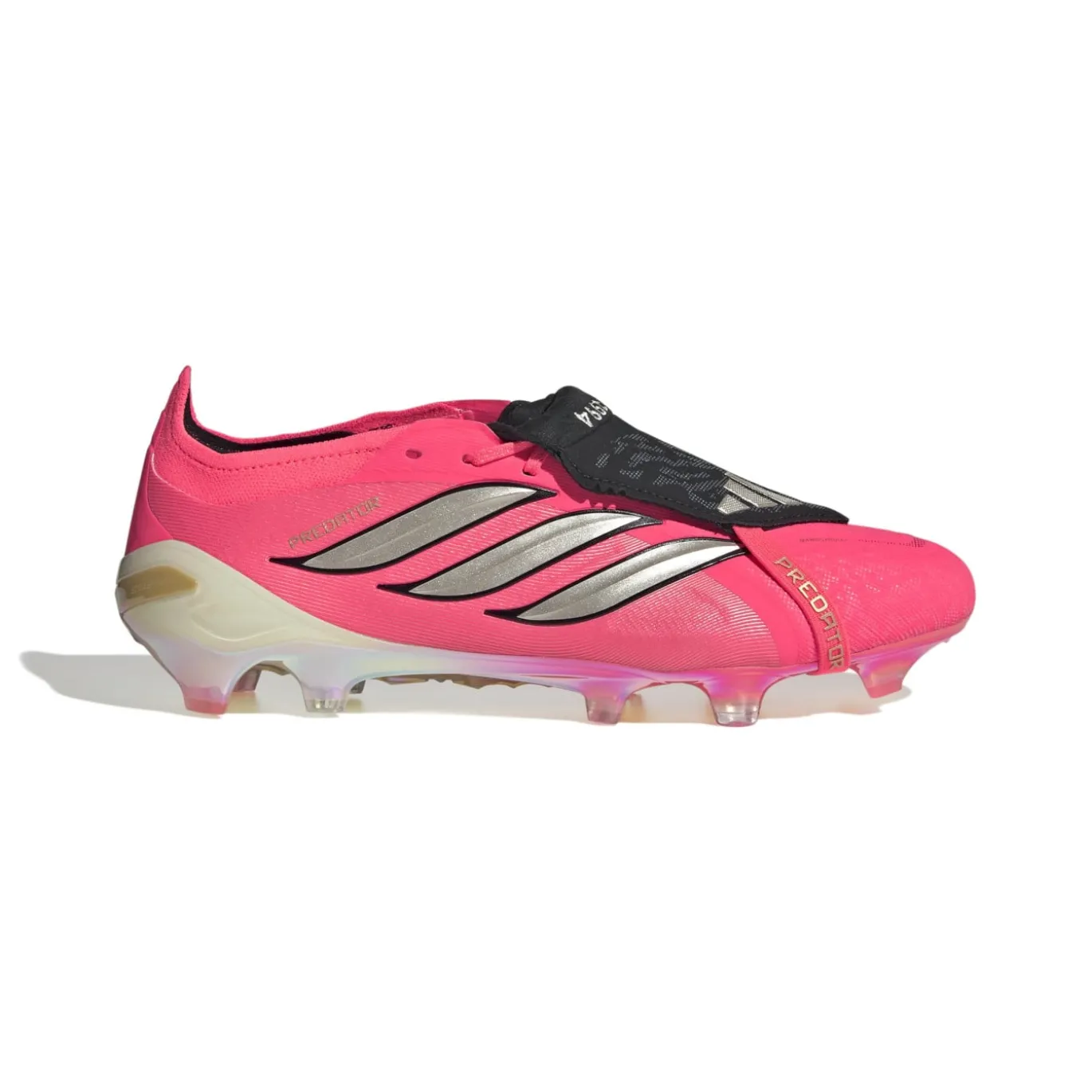 adidas Predator Elite FT Gras Voetbalschoenen (FG) Felroze Zilvergrijs Zwart Goud