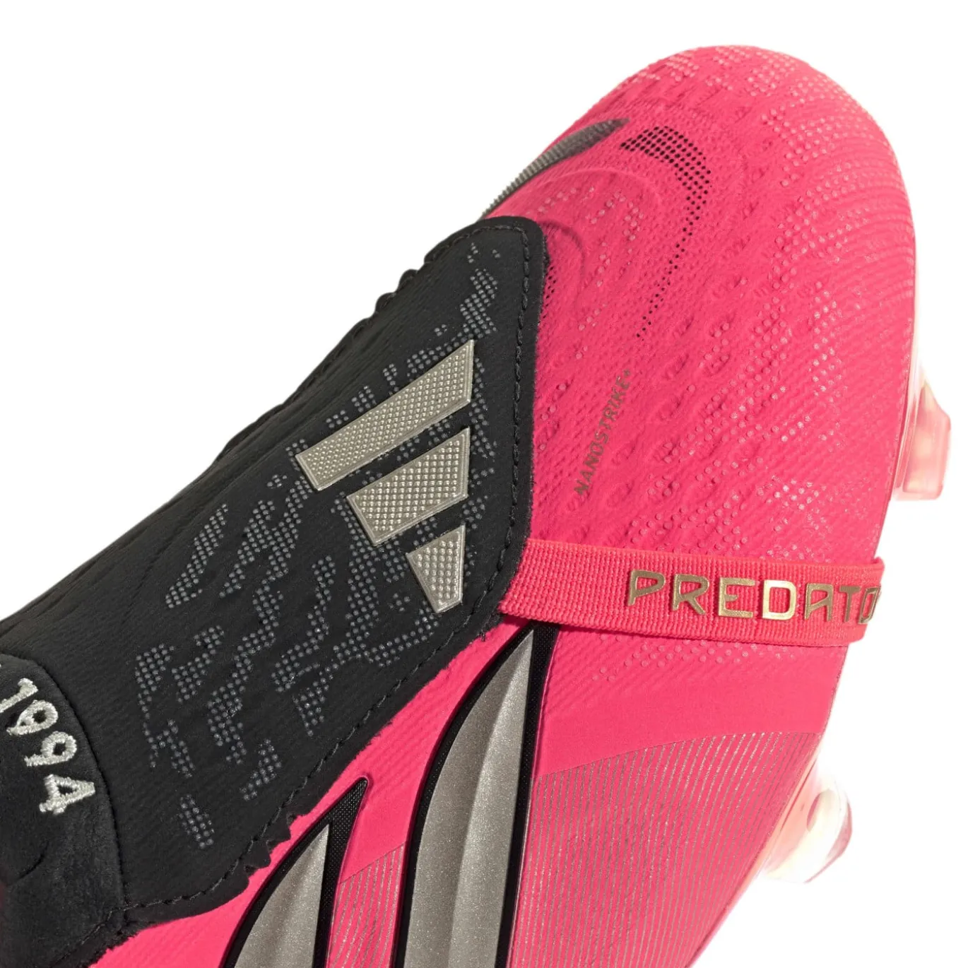 adidas Predator Elite FT Gras Voetbalschoenen (FG) Felroze Zilvergrijs Zwart Goud