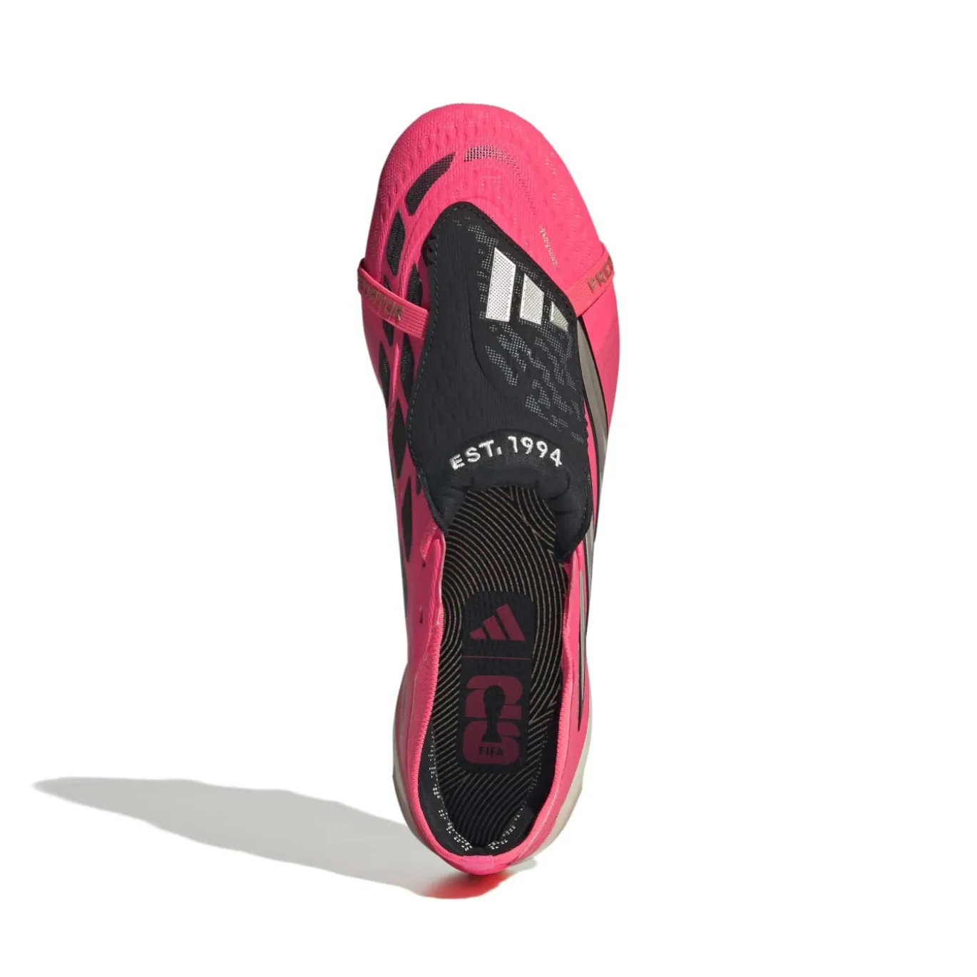 adidas Predator Elite FT Gras Voetbalschoenen (FG) Felroze Zilvergrijs Zwart Goud