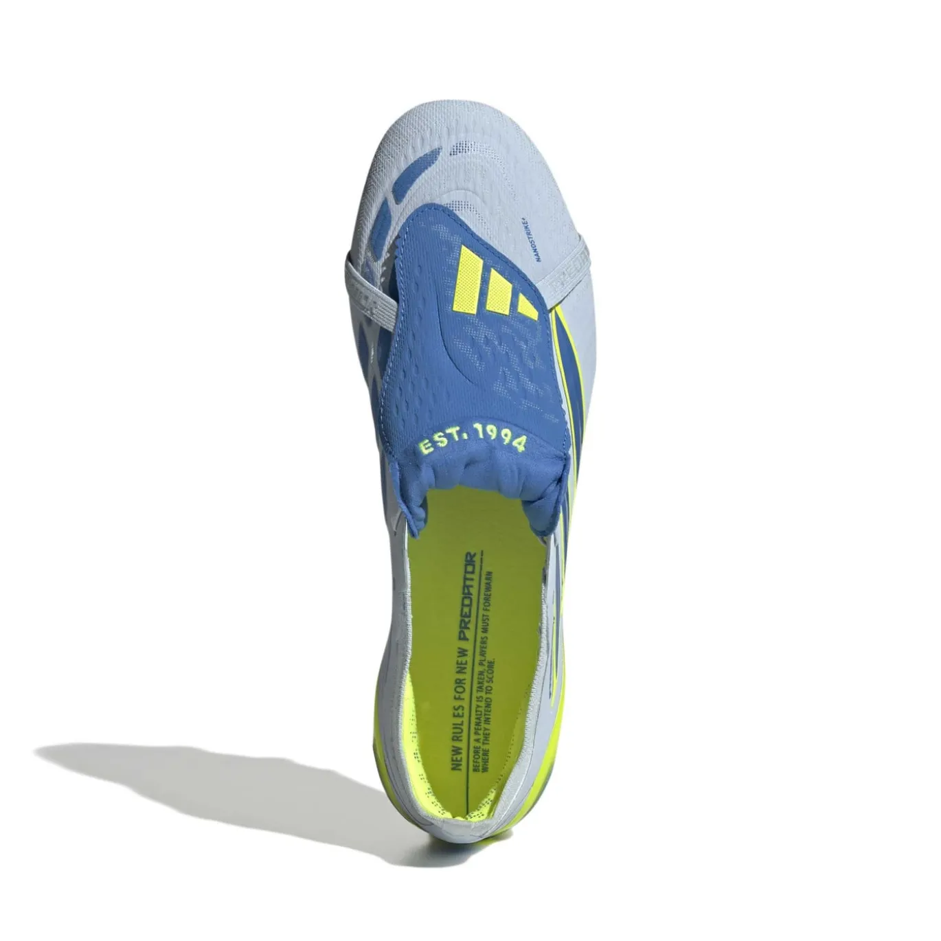 adidas Predator Elite FT Gras Voetbalschoenen (FG) Lichtblauw Blauw Geel
