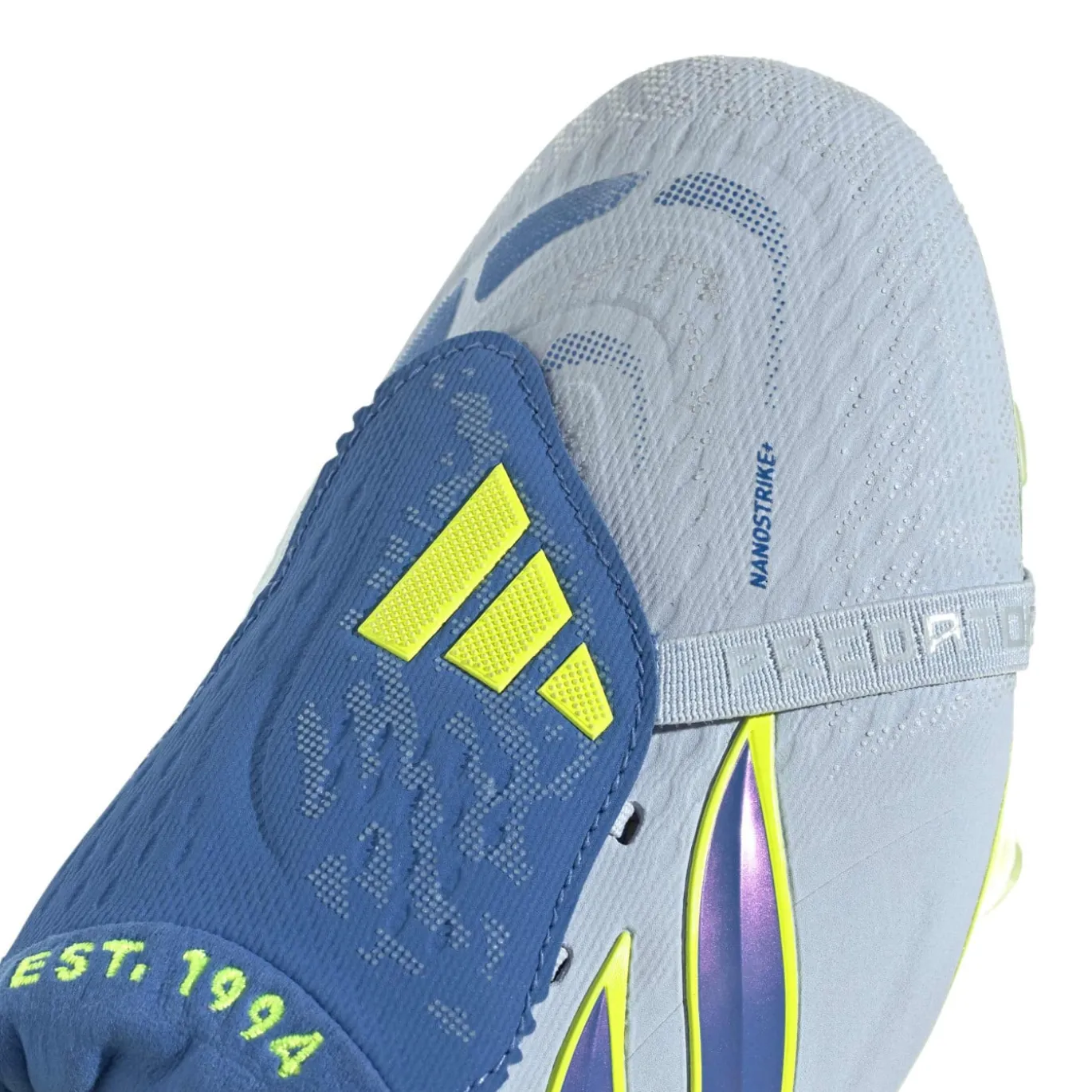 adidas Predator Elite FT Gras Voetbalschoenen (FG) Lichtblauw Blauw Geel