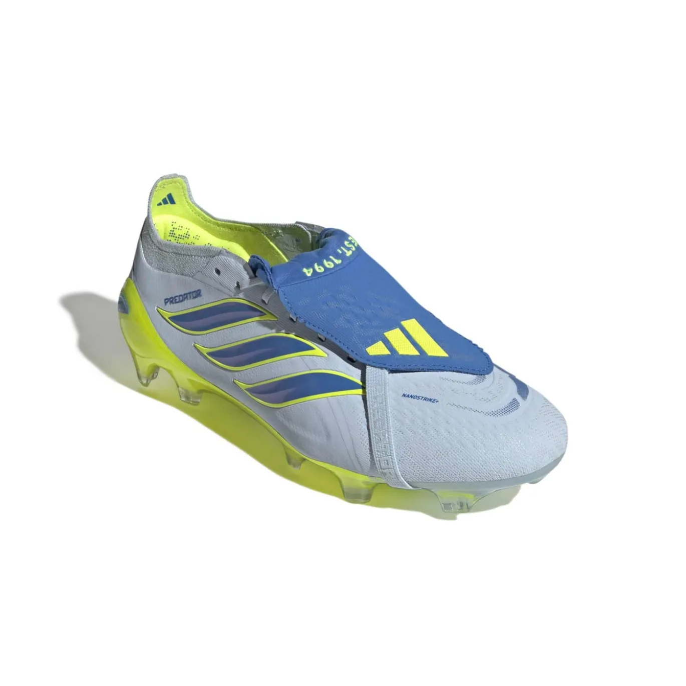 adidas Predator Elite FT Gras Voetbalschoenen (FG) Lichtblauw Blauw Geel