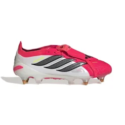adidas Predator Elite FT IJzeren-Nop Voetbalschoenen (SG) Rood Wit Zwart