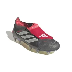 adidas Predator Elite FT IJzeren-Nop Voetbalschoenen (SG) Donkergrijs Wit Zilver Rood