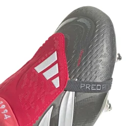 adidas Predator Elite FT IJzeren-Nop Voetbalschoenen (SG) Donkergrijs Wit Zilver Rood