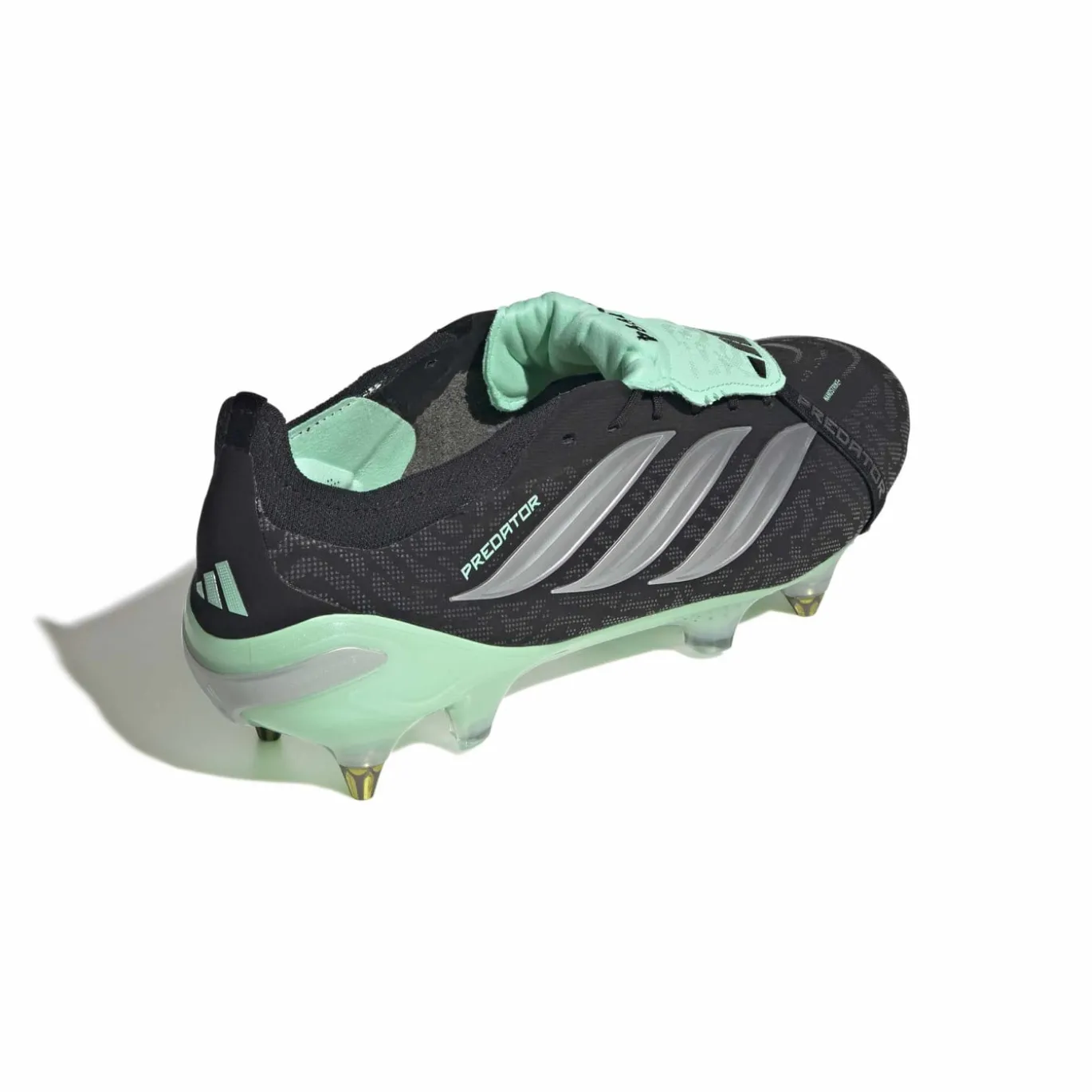 adidas Predator Elite FT IJzeren-Nop Voetbalschoenen (SG) Zwart Zilver Mintgroen