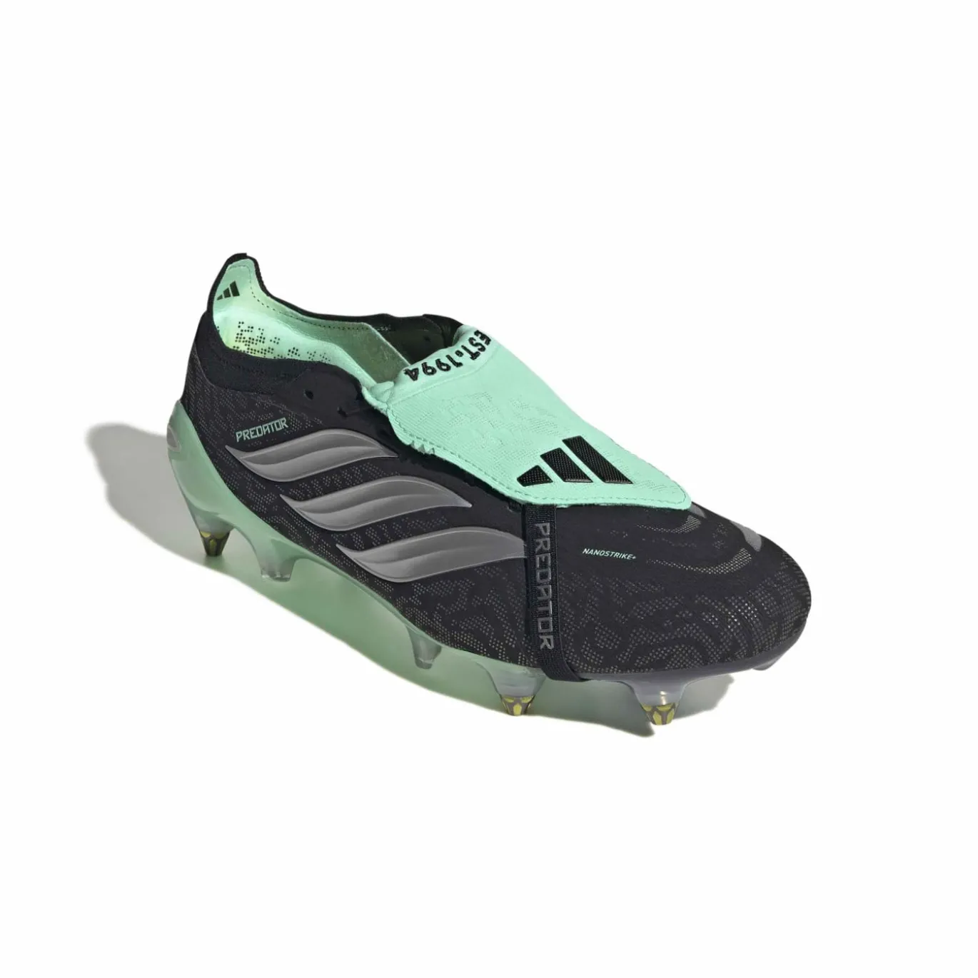 adidas Predator Elite FT IJzeren-Nop Voetbalschoenen (SG) Zwart Zilver Mintgroen