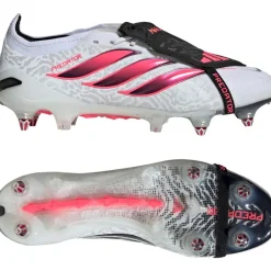 adidas Predator Elite FT IJzeren-Nop Voetbalschoenen (SG) Wit Zwart Roze