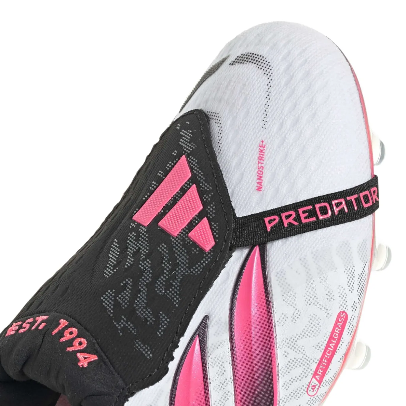 adidas Predator Elite FT Kunstgras Voetbalschoenen (AG) Wit Zwart Roze