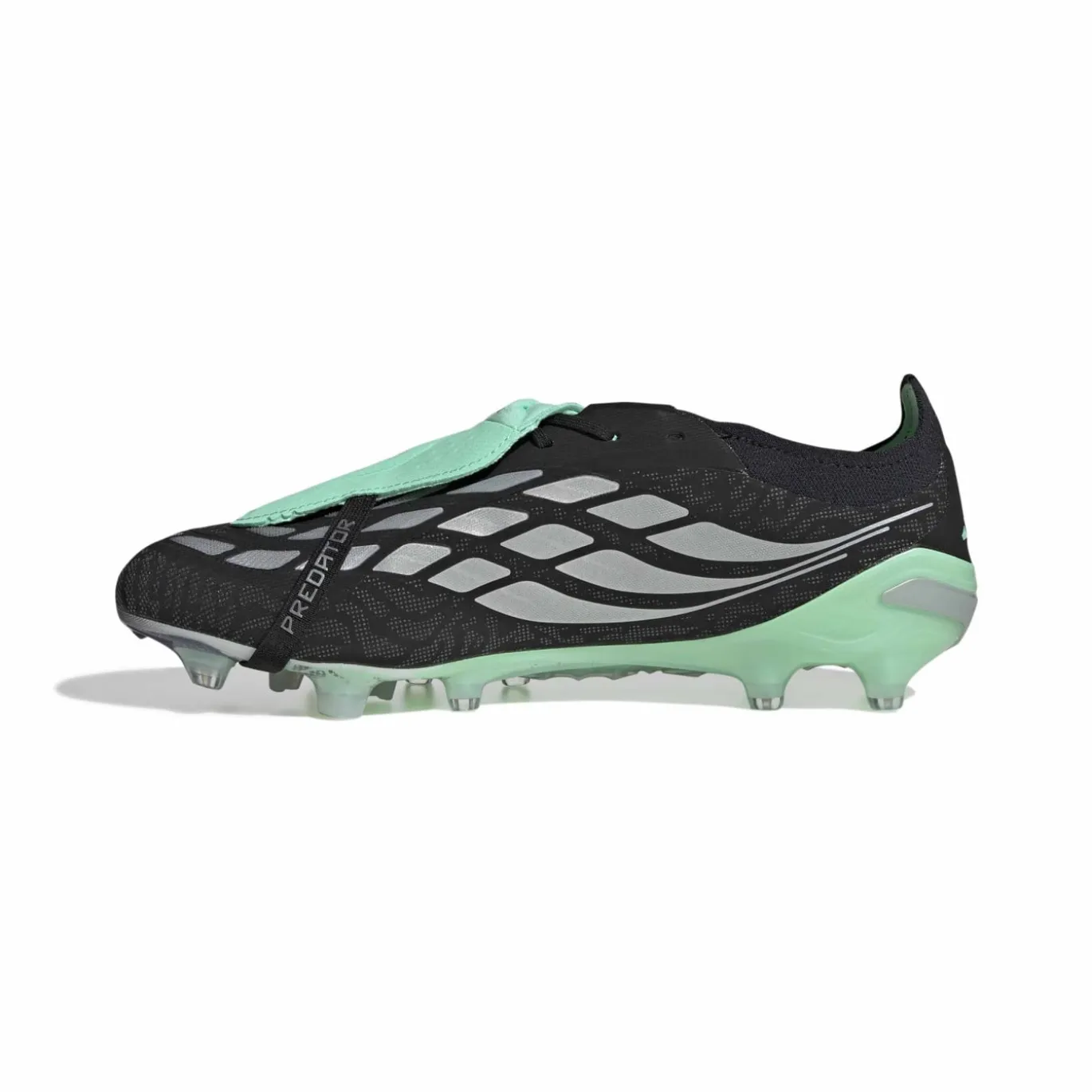 adidas Predator Elite FT Kunstgras Voetbalschoenen (AG) Zwart Zilver Mintgroen
