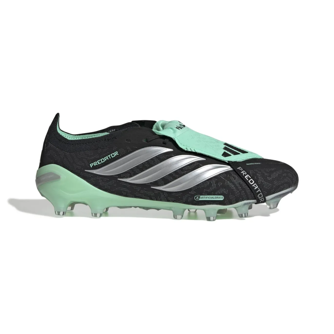 adidas Predator Elite FT Kunstgras Voetbalschoenen (AG) Zwart Zilver Mintgroen