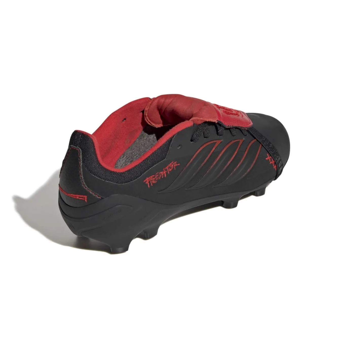 adidas Predator Elite FT L-Tech Gras Voetbalschoenen (FG) Kids Zwart Zwart Rood