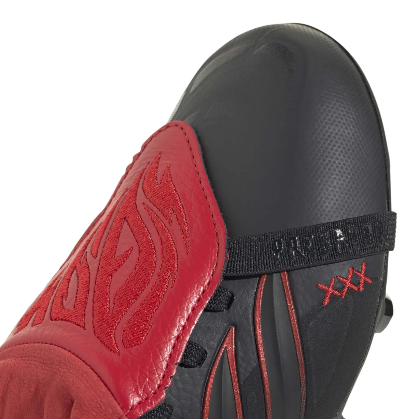 adidas Predator Elite FT L-Tech Gras Voetbalschoenen (FG) Kids Zwart Zwart Rood
