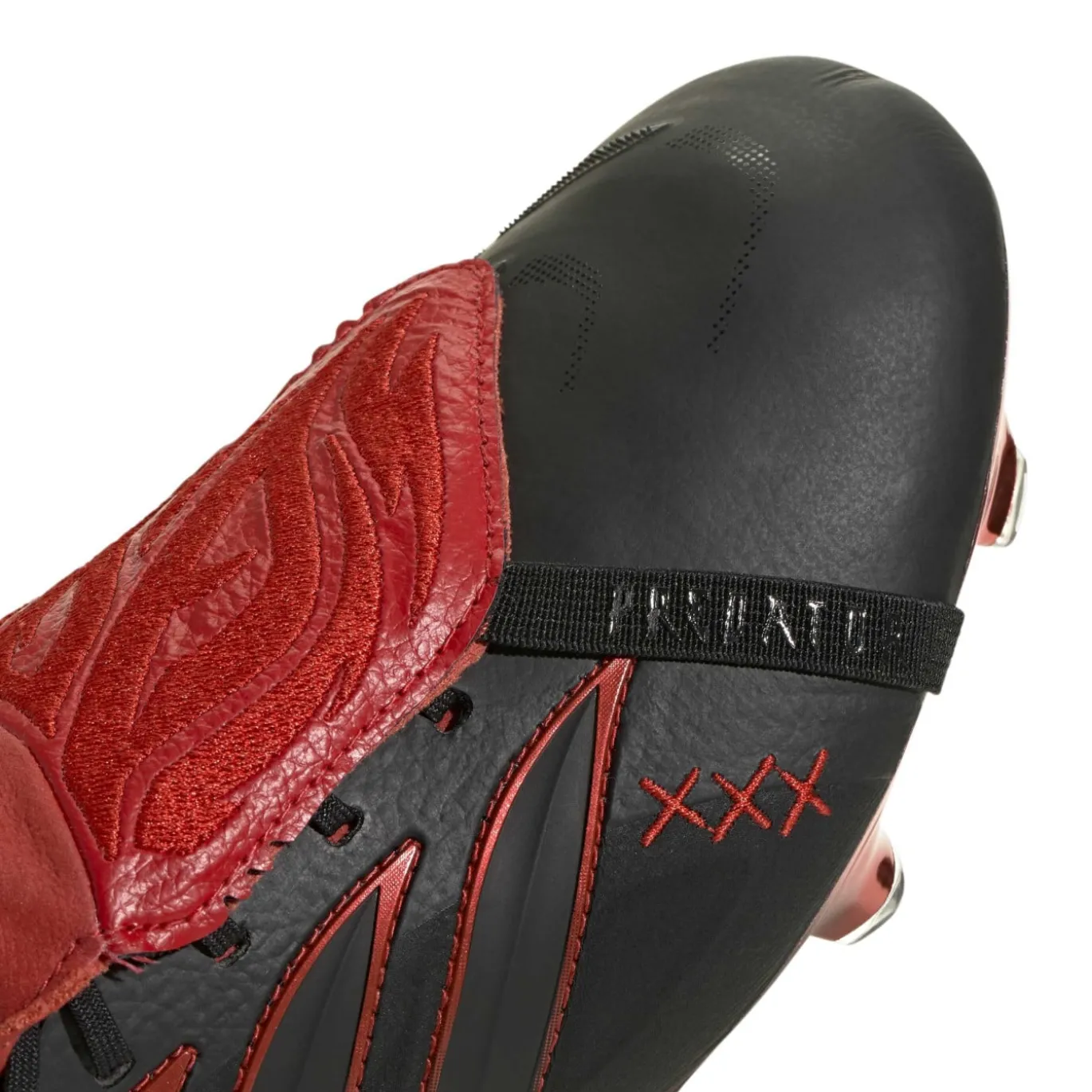 adidas Predator Elite FT L-Tech Gras Voetbalschoenen (FG) Zwart Zwart Rood