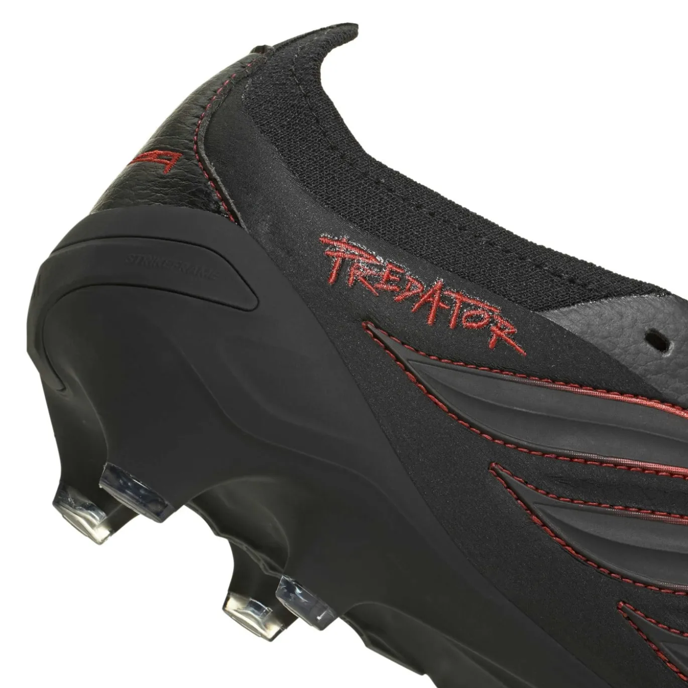 adidas Predator Elite FT L-Tech Gras Voetbalschoenen (FG) Zwart Zwart Rood